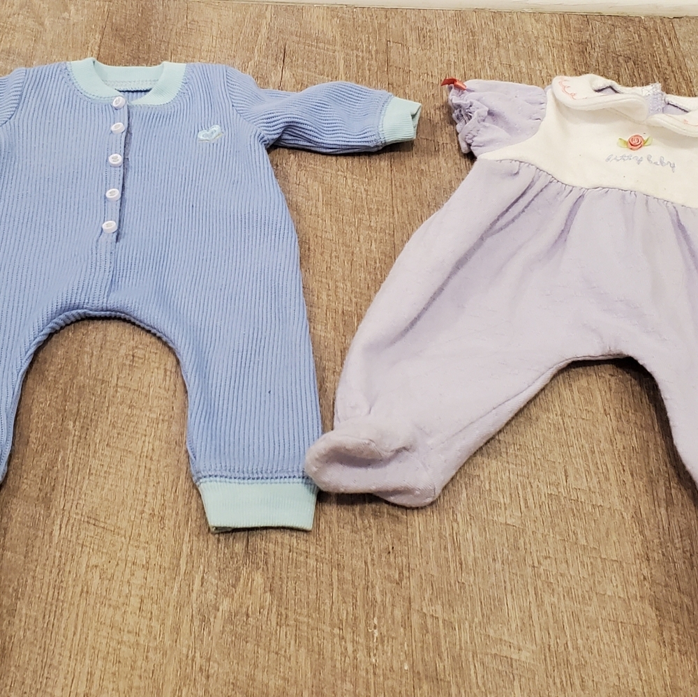American Girl Bitty Baby Twin boy girl sleepers